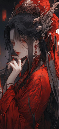 别致的七采集到插画——古风