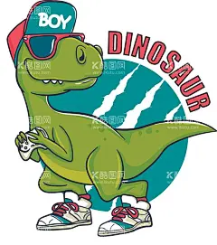 恐龙  - 源文件下载【酷图网】可爱卡通,萌趣,图案,印花,矢量图,AI设计图,时尚,服装,T恤,产品,电商,印花图,壁纸,恐龙杯子,鼠标垫,可爱小动物,数字,字母