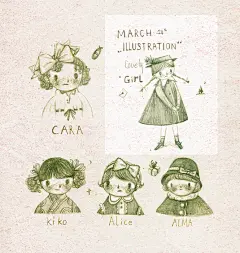 复古头像小合集~ 哈哈好可爱~-花轮hanawa_复古,清新,花卉,头像_涂鸦王国插画