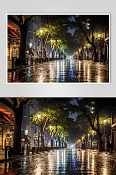 AI数字艺术林荫大道创意摄影图-众图网