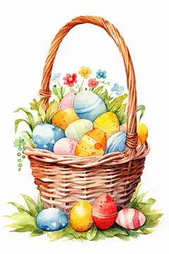 AI数字艺术复活节彩蛋插画-众图网