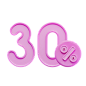 PNG素材：30 Percent
