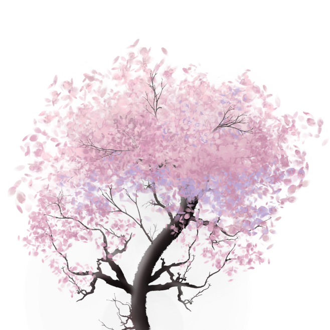 【粉色的花树】
关注可商用，主页有免费可...