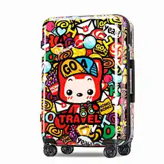 gotrip拉杆箱阿狸可爱卡通旅行箱万向轮女韩版儿童学生24寸行李箱-tmall.com天猫