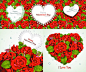 红玫瑰情人节卡片（5款）
#素材# #矢量# #模板# #蔷薇# #红蔷薇# #叶子# #卡片# #心形# #情人节# #蕾丝#