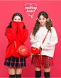 melting heart mtm by 츄(chuu) : ♥크리스마스 한정! 멜팅하트♥여리핏 맨투맨은 츄가 끝판왕! 넓게 퍼지는 귀욤한 소매끝에 하트자수♡ 따뜻한 기모와 A라인으로 힙을 살짝 덮어주어 맨투맨으로도 여리여리♡                     