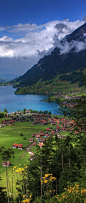 Lungern, Switzerland; a beautiful place to travel to.