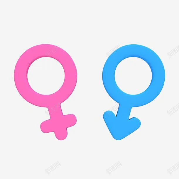 卡通男性女性性别标志图标 符号 UI图标 设计图片 免费下载 页面网页 平面电商 创意素材-花瓣网