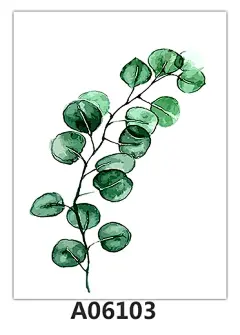 北欧小清新绿色植物龟背竹简约芭蕉叶子装饰画画芯画布微喷画心-淘宝网