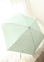 3色~ 小清新条纹 晴雨伞可爱折叠伞