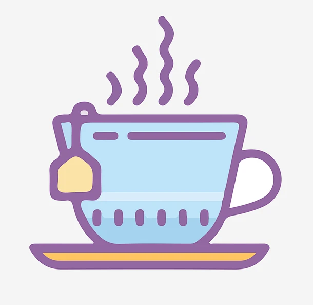 潮流茶杯icon下载矢量图标 欧式茶杯 茶具 热茶 图案 ICON 图标 时尚 潮流 插图 泡茶 饮料 tea 茶壶 热气 茶叶袋 冲茶 ...