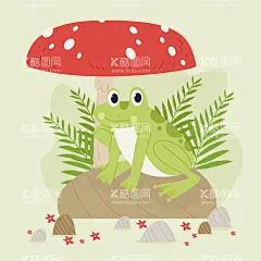 青蛙  - 源文件下载【酷图网】青蛙,田鸡,动物,卡通画,手绘