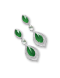 PAIR OF JADEITE, ICY JADEITE AND DIAMOND PENDENT EARRINGS    LOT SOLD. 437,500 HKD