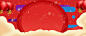 新年年货节几何手绘红色banner 零食 鞋 首页设计 高清背景 背景 设计图片 免费下载 页面网页 平面电商 创意素材