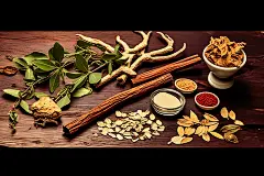 白术药方医疗插画