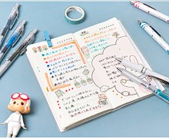 日本Pentel派通BLN-75速干学生用按动中性笔0.5彩色签字笔限定款-淘宝网