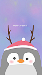 「iphone壁纸」圣诞节特供 企鹅 微博上的