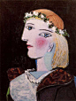 带花环的玛丽·泰雷兹·沃尔特 史上最全毕加索作品全赏析