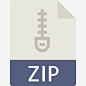 拉链图标 https://88ICON.com 符号 界面 文件 ZIP压缩 