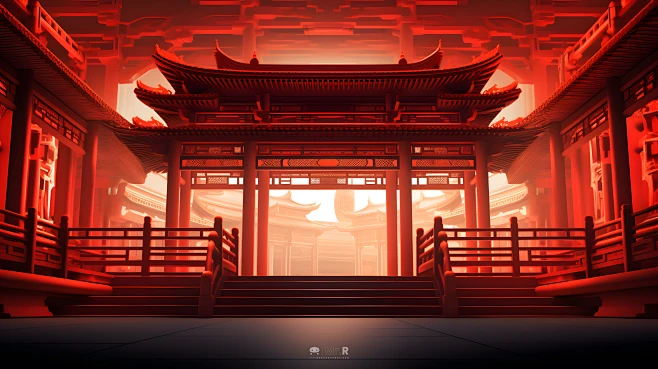 中式 中国风 中式建筑 古建筑 建筑设计 ai midjourney Ai Art 中式阁楼-花瓣网