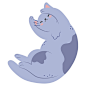 Kawaii cat illustration