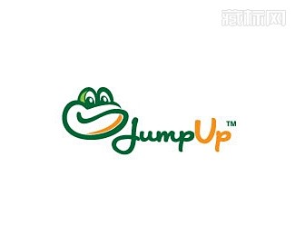 fump up青蛙头像logo设计