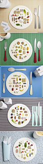 [健康：好身材的男人都是这么吃的！] 英国布景设计师Sarah Parker和摄影师Micheal Bodiam合作拍摄了一组名为“Diets Behind Sporting Success(成功运动背后的饮食)”的图片，图片上的食物以奥林匹克营养师Dan Benardot给五位明星运动员开出的食谱为根据，每幅图片里的食物代表了不同的营养调配方案，精致的食物，加上布景设计师Sarah Parker的巧妙布置，有没有让你产生一种秀色可餐的感觉?