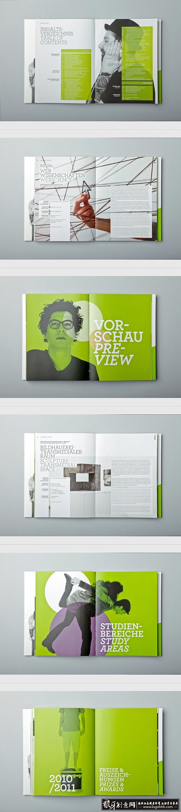 [创意画册] 绿色清新画册版式设计创意分...