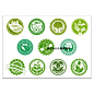 合集★生态绿色植物叶子LOGO图标志茶叶店面背景 eps矢量设计素材-淘宝网
