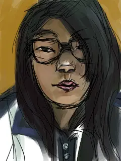 毛毛爱你  的插画 自画像