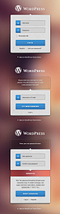 WordPress登录界面PSD素材 