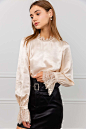 Gertrude Silky Lace Blouse