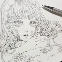 动漫女孩手绘手稿
【插画师：Chartreuse】 ​​​​