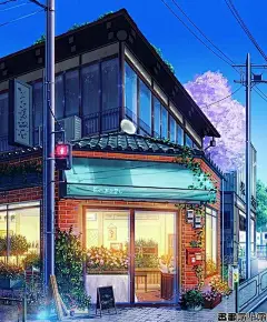 Ins一博主将看过的日本风景画成插画，美爆了！又想去本了-书画家之家