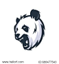 Strong Panda - Vector Logo/Icon Mascot Illustration