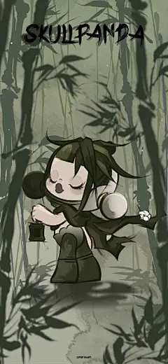 壁纸更新 _ SKULLPANDA庭前墨梅系列_1_懒人养生法则_来自小红书网页版