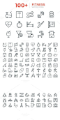 100+ Fitness Vector Icons. Sport Icons. $9.00