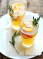 Peach, Lime, & Rosemary Cocktail | Food + Drinks http://ringmv.diandian.com