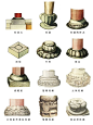 中国古建筑经典构件——柱础样式大赏 : 柱础俗又称磉盘，又称柱础石。是中国古建筑的构件之一。用于檐柱、金柱、中柱、山柱的底端与台基之间。 柱础石的主要作用是承受屋柱压力的垫基石，凡是木架结构的房屋，可谓柱柱皆有，缺一不可。古代人为使