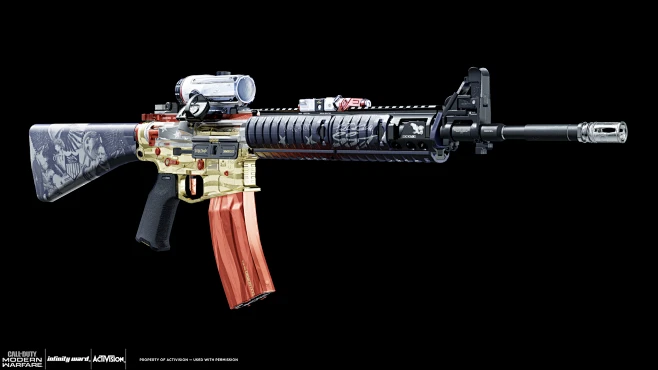 Call of Duty: Modern Warfare - M4 Freedom , Jeremy Thurman : Textured ...