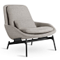 Blu Dot Field Lounge Chair - Edwards Light Grey
