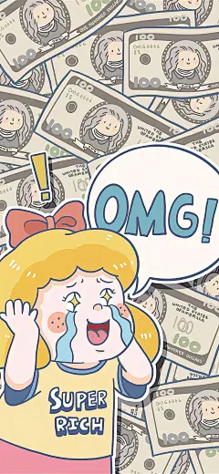 壁纸 卡通 OMG 手机壁纸 钱钱壁纸