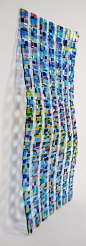glass wall sculpture " Retro Mesh": 