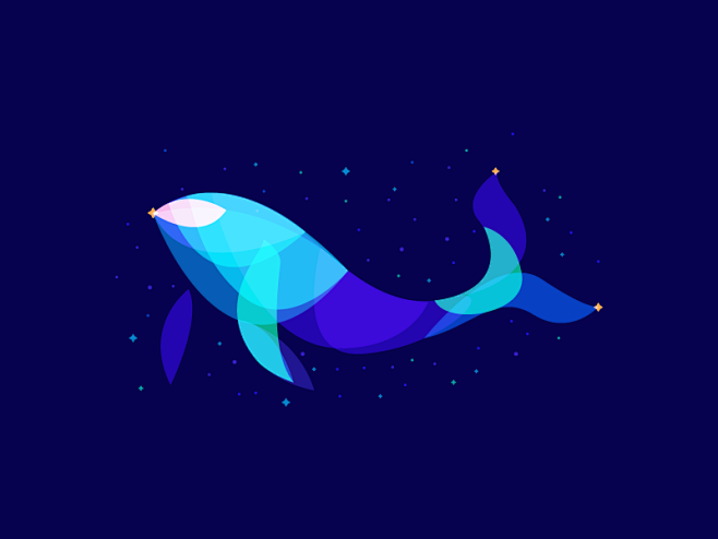 炫彩icon渐变icon透叠构成icon光效icon119spacewhale