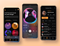 bustle beats app profile beats music ui ux mobile application simple clean minimal mobile version mobile interface ux ui music player app play song artist beatmaker playlist music app