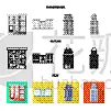 标志,中心,警官,白色,砖,未来,建筑业,商务,设计,收集