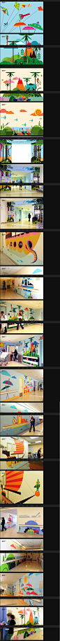 MATTEL儿童医院环境图形艺术墙纸设计1