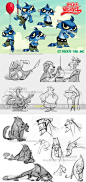166张欧美迪士尼风格CG插画图片卡通动物妖怪角色参考手游-淘宝网
