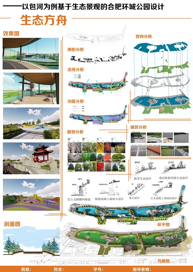 滨水景观设计展板2
