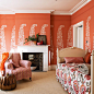橙色的卧室空间装修效果图